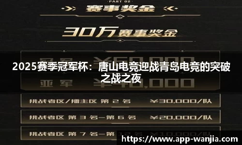 2025赛季冠军杯：唐山电竞迎战青岛电竞的突破之战之夜